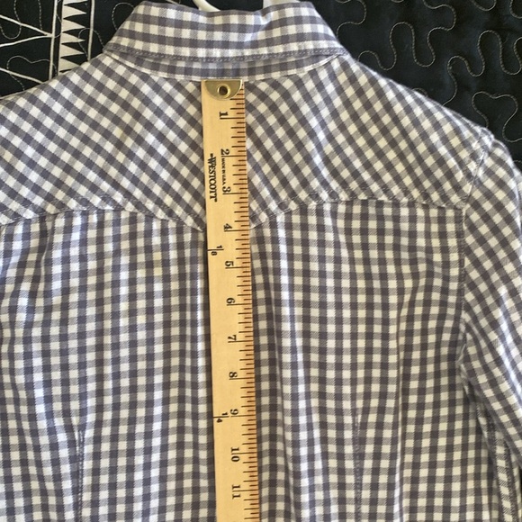 LEVI’S Women’s Western Pearl Snaps Checkered Shirt Dress Size S - Picture 10 of 12